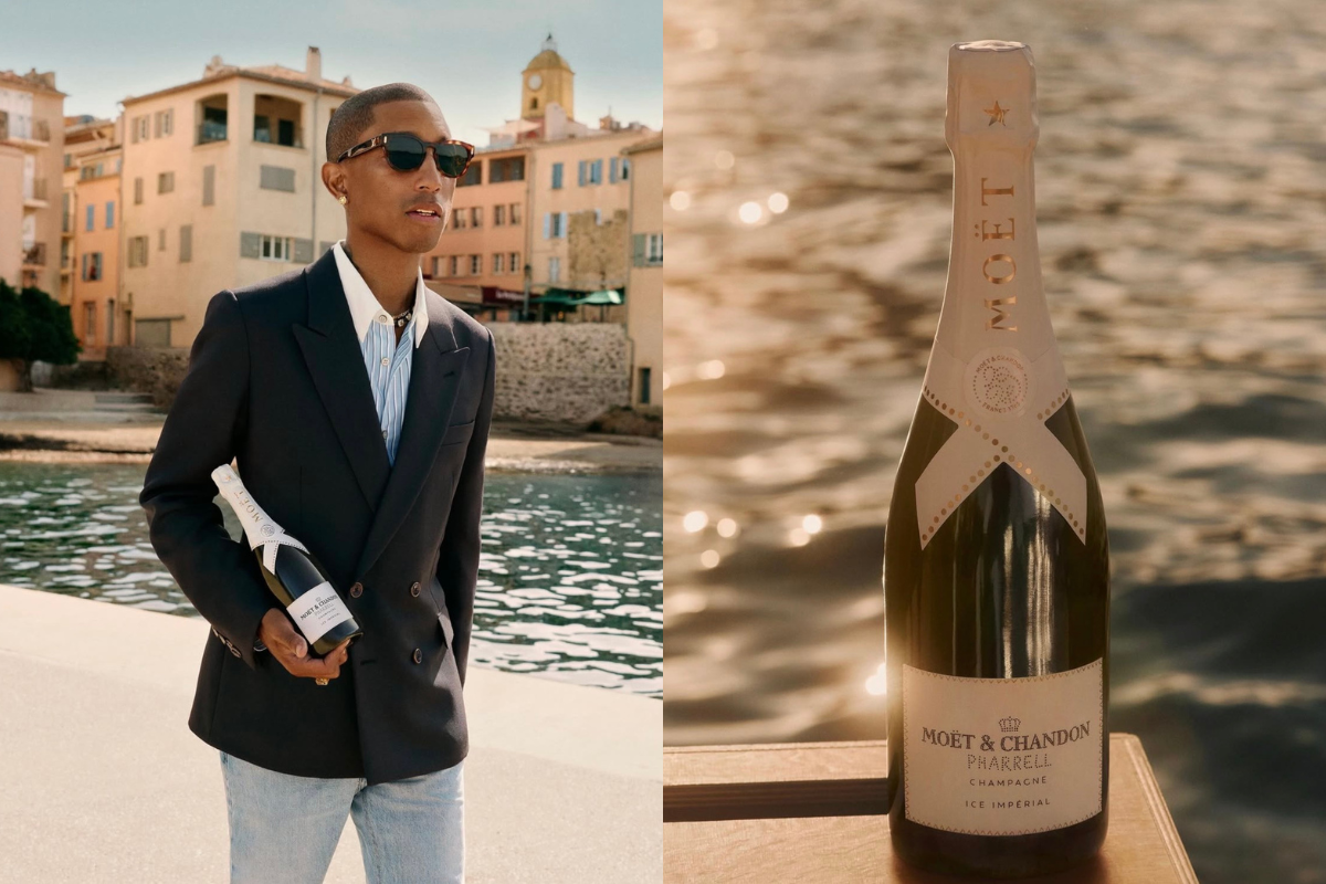 Moët & Chandon and Pharrell Unveil Elevated Ice Impérial Design Inspired by the French Riviera